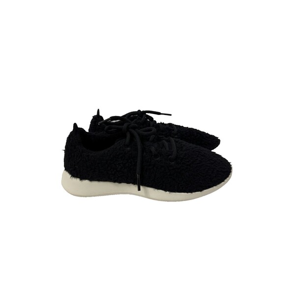 Allbirds Women’s Wool Runner Fluff Sneakers Black White Size 8 - Picture 2 of 7